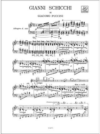 Gianni Schicchi - PUCCINI - Partition - Opéras